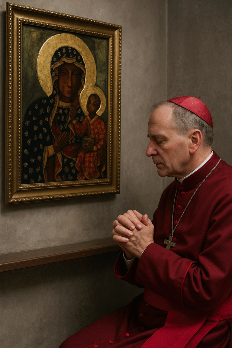 23 października wspomnienie, propagator kultu NMP Królowej Polski, patron Wilamowic